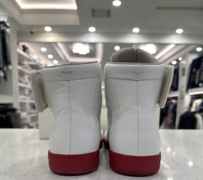 Maison Margiela Future White Men Red 10 43 Leather High Top