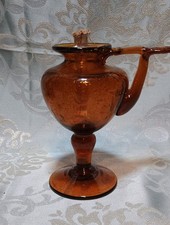 lampe à huile en verre bullé