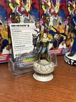 Marvel Heroclix Odin and Ravens 056 Chase with Card Black Panther Set