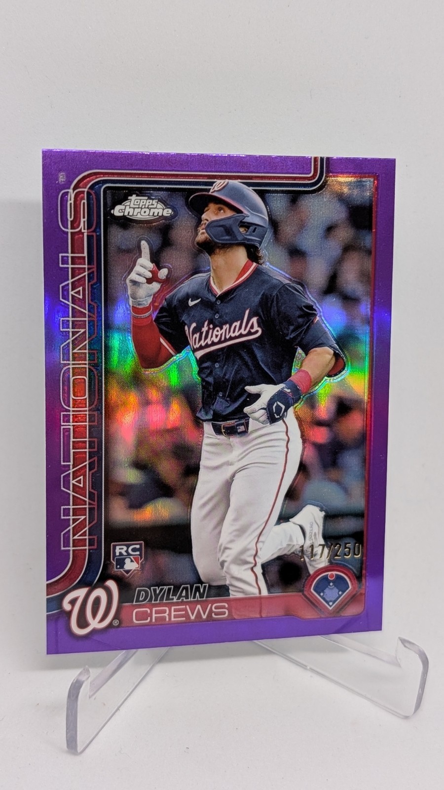 2025 Topps Chrome Baseball Dylan Crews Purple /250 #146 Rookie