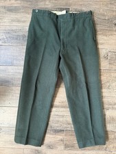 Vintage 60s Woolrich Sz 34x27 Hunting Malone Wool Pants Forest Green MINT Cond.