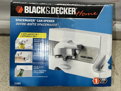 NEW in BOX Black & Decker SPACEMAKER Under Cabinet Can Opener White CO85