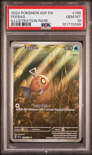 2024 Pokemon Ssp En-Surging Sparks #198 Feebas Illustration Rare PSA 10