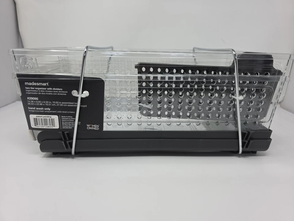 Madesmart Organizador de Almacenamiento de Dos Niveles con Divisores Contenedores Resistentes de Alta Calidad NUEVO Foto 4 de 4