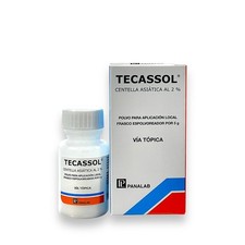TECASSOL en Polvo 5g Centella Asiatica 2 , Cicatrizaci n Heridas y Ulceras NEW