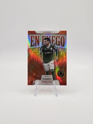 Raphael Veiga 2025 Panini Prizm FIFA World Cup En Fuego Silver SP #21