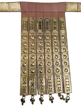 Handmade Leather Roman Centurion Apron Belt: Brass Fittings, LARP SCA Armor
