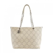Chanel Caviar Skin Bag Women White One Size