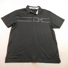 Travis Mathew Shirt Mens XL Short Sleeve Polo Lightweight Golf Black Outdoors