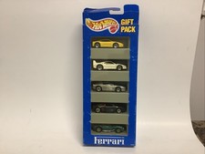Hot Wheels FERRARI 5 Car Gift Pack Sealed 12405 Bad Box 