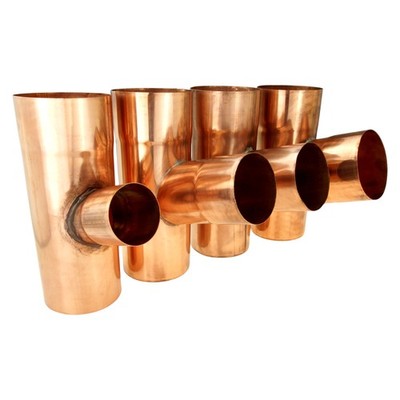 Kupfer Fallrohrabzweig 72° 60 - 100 mm Rohrabzweig Abzweig Y Stück 6 tlg 333 CU
