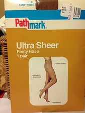 vintage Pathmark petite beige nude pantyhose