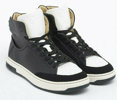 SUPERDRY Vegan Basket Sport Mens UK EU 41 Black High Top Trainer Sneaker  Shoes UK