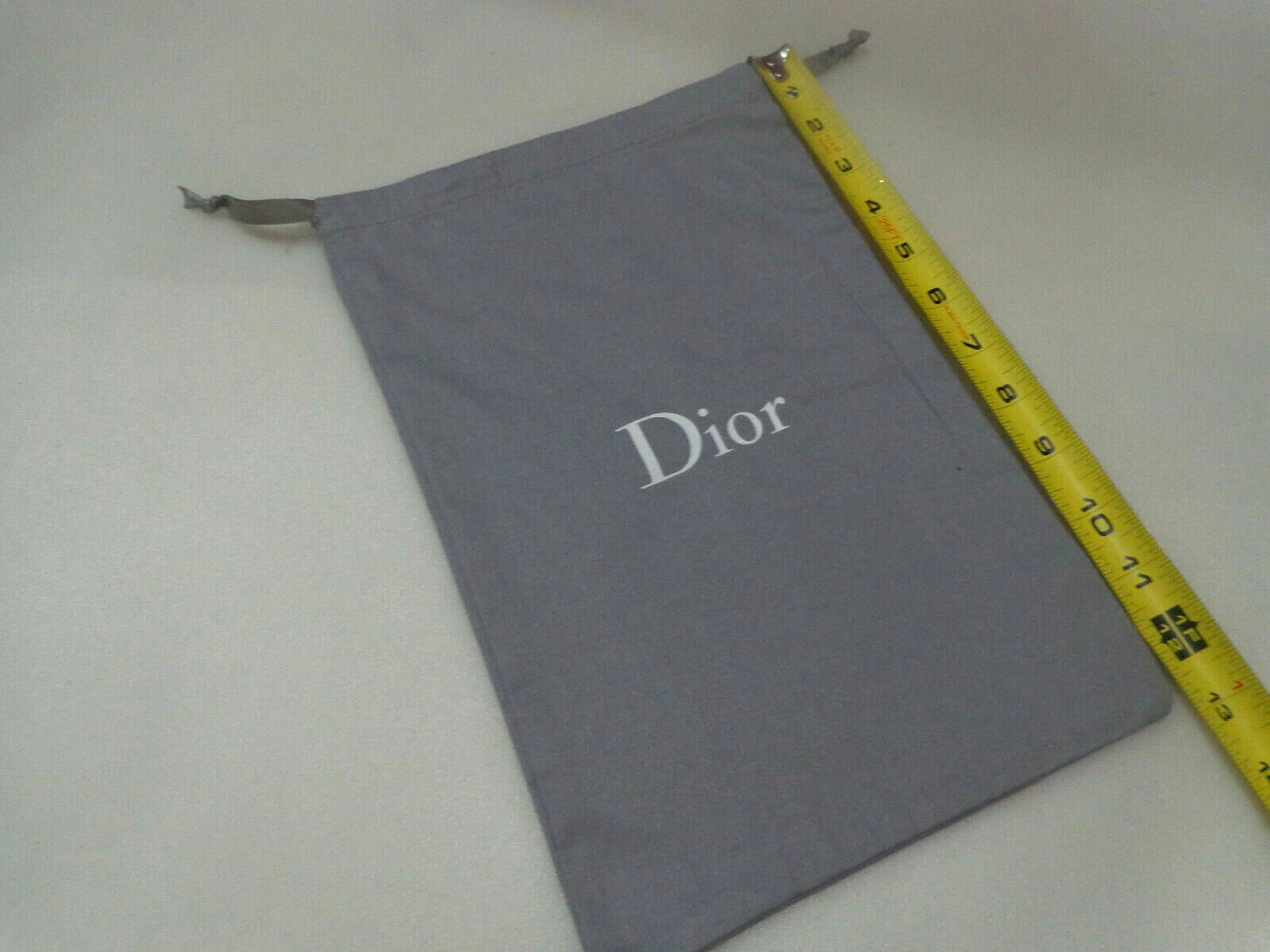 DIOR DUST BAG CHAUSSURES DE RANGEMENT DE VOYAGE 13 X 8,5'' GRIS