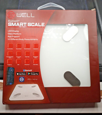 Bytech B-Well Bluetooth Smart Scale w/LED Display - Open Box.
