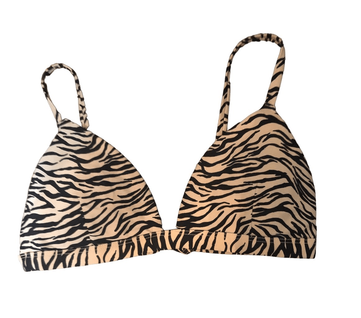 Hollister animal print bikini Tan base with black stripes