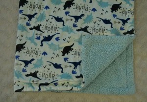 dinosaur minky blanket
