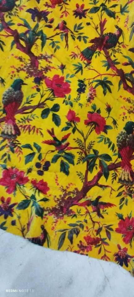 SunShine yellow cotton velvet fabric Sewing Dress, Sofa, Curtain Cloth - Image 2 of 4