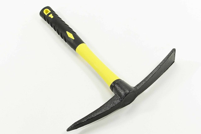 Mini Spitzhacke 500g Fiberglas Stiel Pickel Kreuzhacke Flachhacke hacke