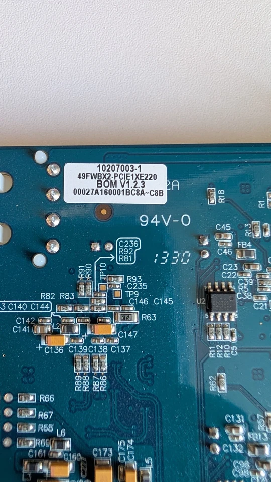 FWBX2-PCIE1XE220 PCI 4-Port Dual Channel Computer Rev 1.2.1 Firewire-B Card - Image 4 of 4