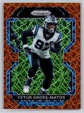 2021 Panini Prizm #319 Yetur Gross-Matos Orange Lazer Prizm