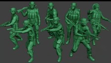 1/35 Scale Vietnam War Jungle US Army Soldiers 8 Figures Resin Model