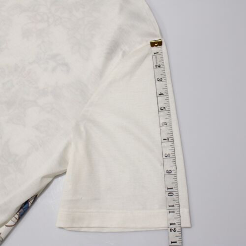 Italo Ferretti NWT Short Sleeve Crew Neck T-Shirt Size 3XL in Ivory 100% Cotton - Picture 6 of 8