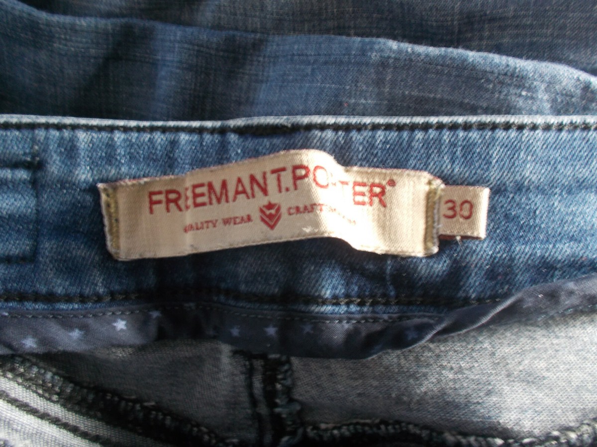 Pantalon Jeans Skinny Freeman T. Porter Dixie - Taille W30/L40 - Bleu Stretch - Occasion TBE