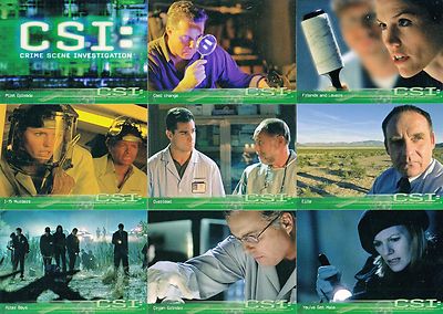 CSI Las Vegas Series 1 2003 Strictly Ink  Complete Base Card Set of 100 TV