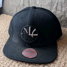 Mitchell & Ness Golden State Warriors Snapback Hat Mens Blackout Pop Adjustable