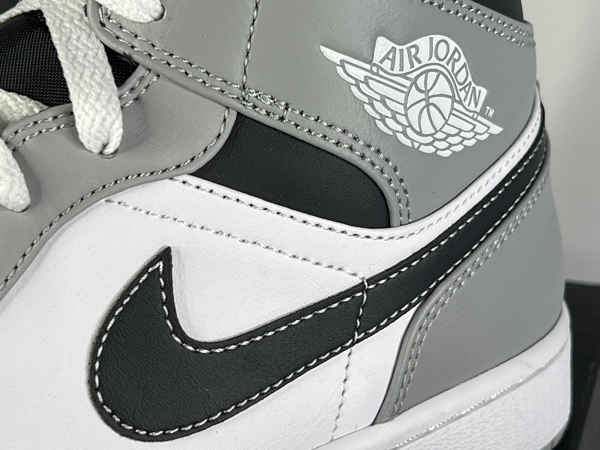 Nike Air Jordan 1 Mid Light Smoke Grey Anthracite MENS 9.5M