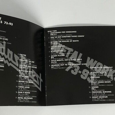 Japan Promo 2 x CD Judas Priest – Metal Works 73-93 ESCA-5750~1 w