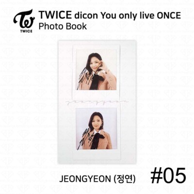 TWICE x dicon You Only Live ONCE Card Photo Book Postcard