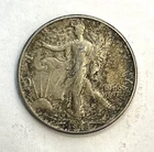 1944 P Walking Liberty Silver Half Dollar AU About Uncirculated Toned