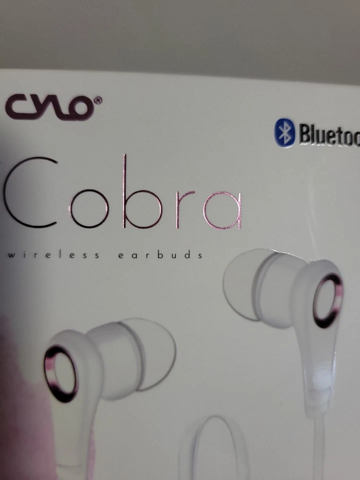 CYLO Cobra Bluetooth Wireless Earbuds White CY3298 New - Image 4 of 4