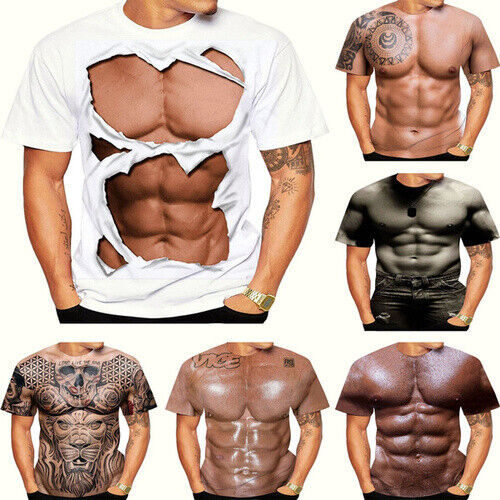 Ripped Muscles, six pack, chest T-shirt' Men's Longsleeve Shirt