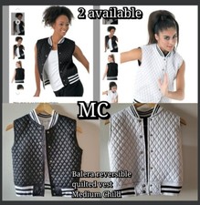 Balera Performance Dance Costume AH9212 Reversible Quilted Vest Medium Child