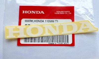 HONDA MARK 110mm WHITE DECAL STICKER LOGO BADGE *** GENUINE HONDA ...