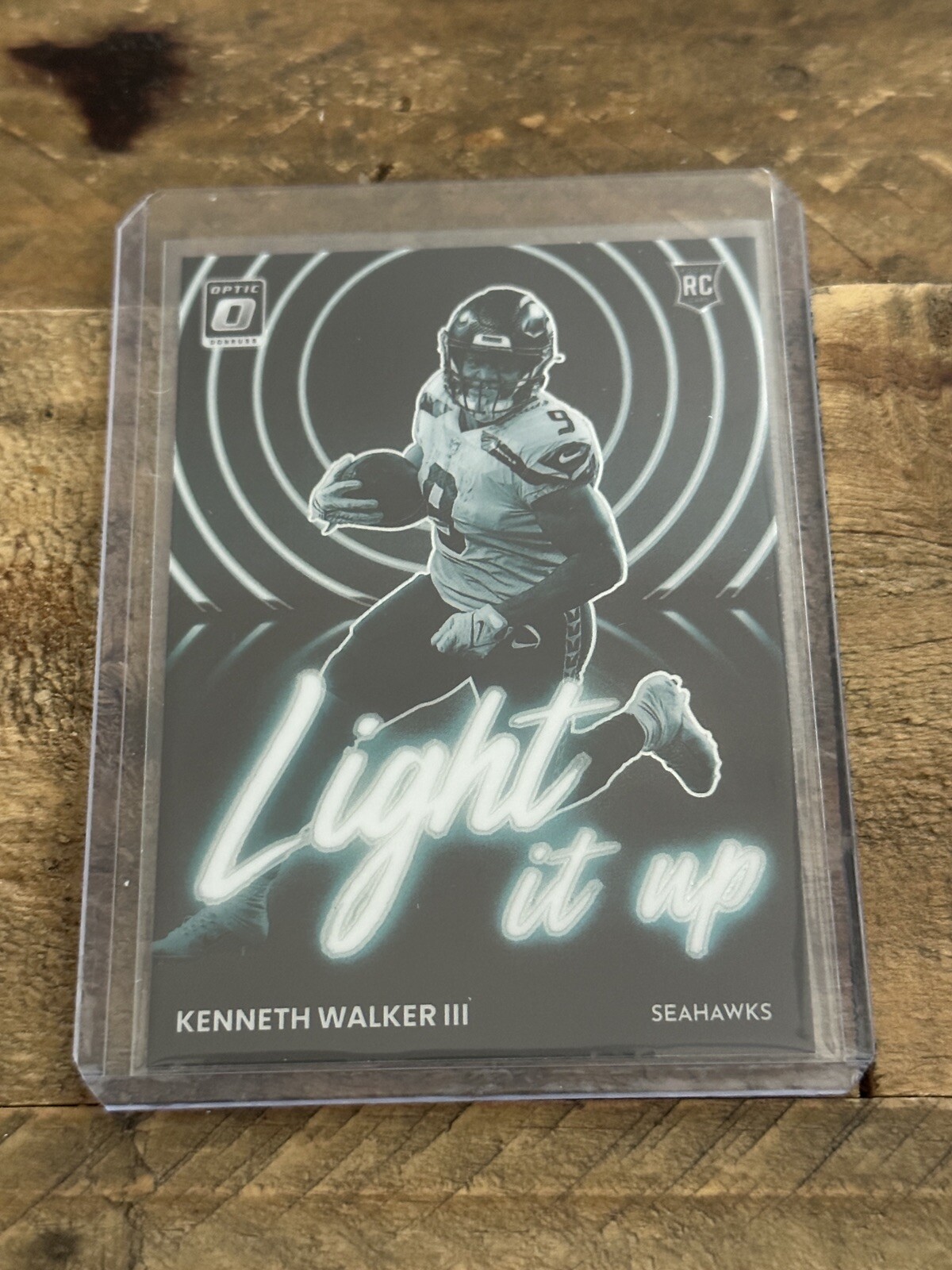 2022 Donruss Optic Kenneth Walker III Light It Up Insert Rookie RC #LU-16