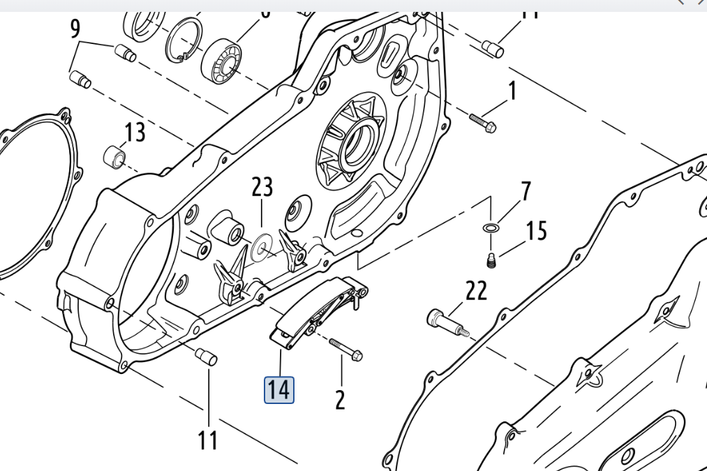 HarleyDavidson Twin Cam Primary Chain Tensioner 3992906c eBay