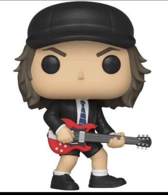 Funko Pop! Rocks Angus Young (Vert) – Figurine AC/DC 9,5 Cm En Vinyle – Collection Exclusive, Cadeau Idéal Pour Fans De Rock