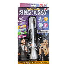 New Rechargeable Wireless Handheld Microphone Speaker Karaoke Home Bluetooth