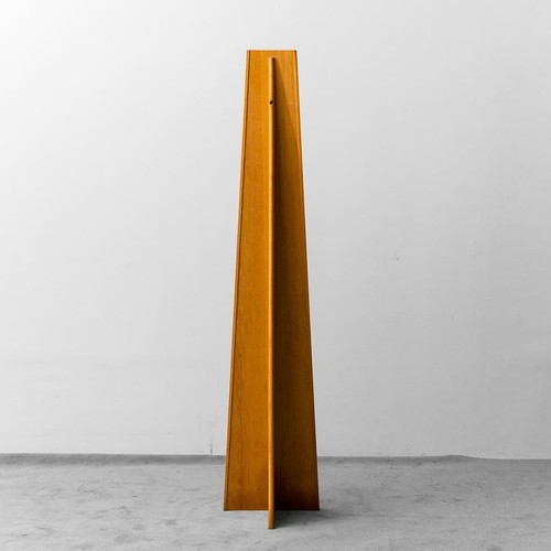 WOODEN FLOOR MIRROR DESIGN 1970s VINTAGE MODERNIST - Picture 3 of 5