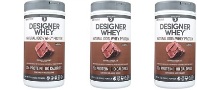 Designer Whey Protein Powder Chocolate Flavor with Probiotics 1.72lb(pack of 3)