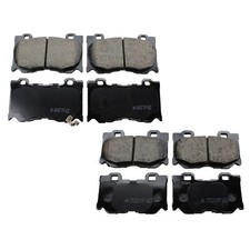 Akebono Pair Set of Front & Rear Disc Brake Pads For Infiniti G37 Q70 M56 FX50