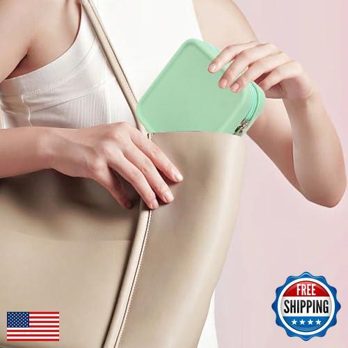 FFpaw Silikon Mini Kosmetiktasche Beutel für Handtasche, kleine Kosmetik Reisetasche Reißverschluss - Bild 4 von 5