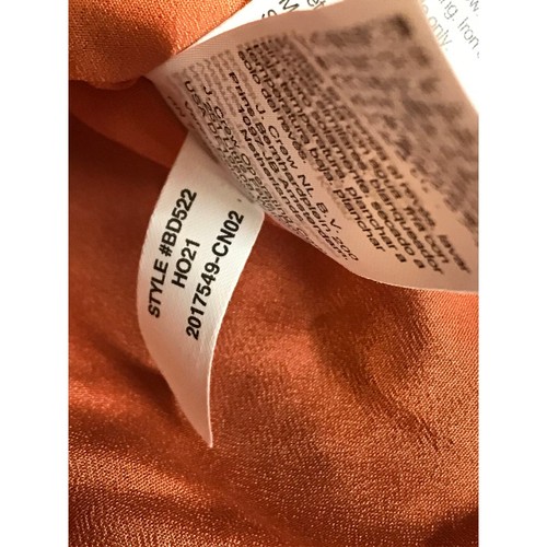 J. Crew Orange Sequins Ruffle Hem Skirt Size 4 Party Mini - Picture 9 of 9