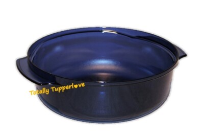 Tupperware Stack Cooker Accessory Piece 1.75 Qt. Base Round Casserole Dish Blue