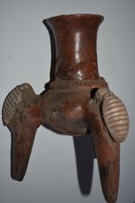 ORIG $399. PRE COLUMBIAN NICOYA TRIPOD INSECT BOWL, 7" PROV