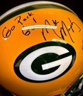 Aaron Rodgers & CEO Mark Murphy W/Inscrip Signed Green Bay Packers F/S Helmet — photo 2